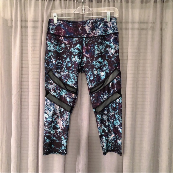 Fabletics Pants - SOLD Fabletics Capri Mesh Cutout Leggings- M